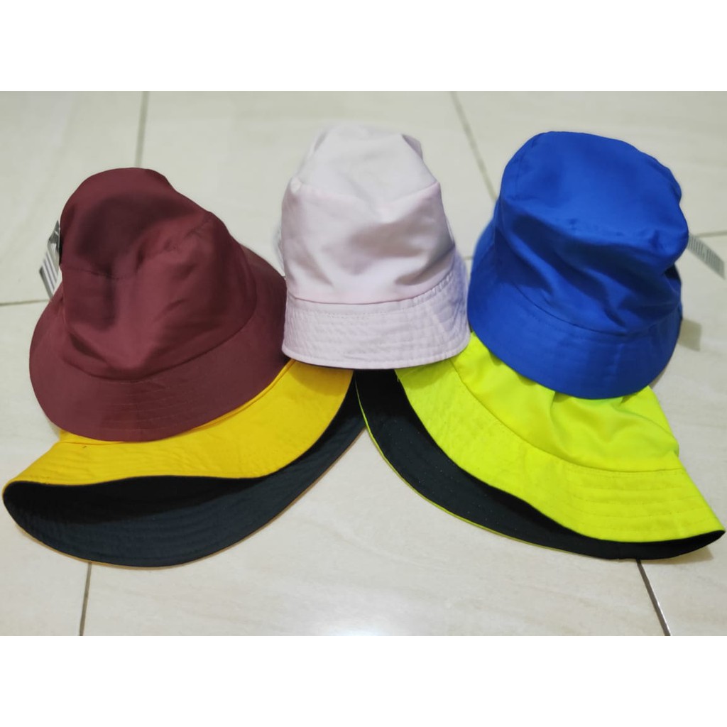 TOPI BUCKET HAT POLOS - TOPI RIMBA POLOS - BUCKET HAT PREMIUM POLOS