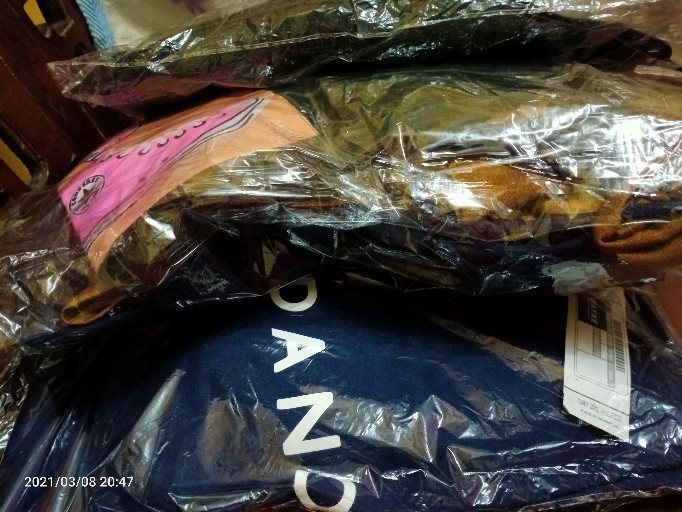 Blouse Import Katun Kombinasi Brukat Putih