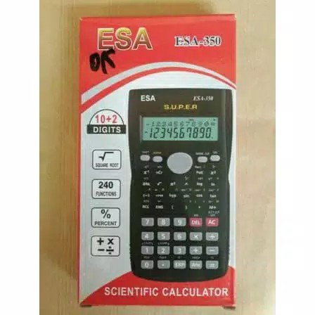 Kalkulator Sekolah / Scientifik / Fisika / Kimia / Matematika Esa Fx 350 ms / Warna