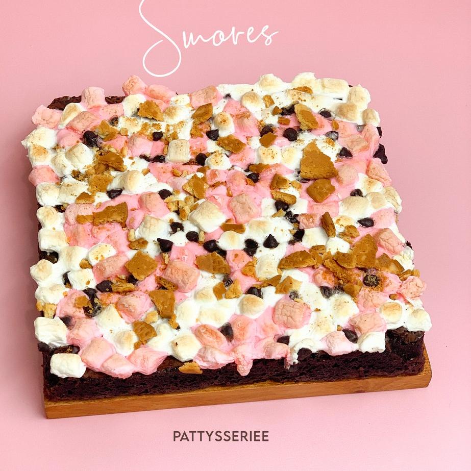 

10.10 sale S'mores Fudgy Brownies Pattysseriee Valentine Special 20x20cm BACA DESKRIPSI murah