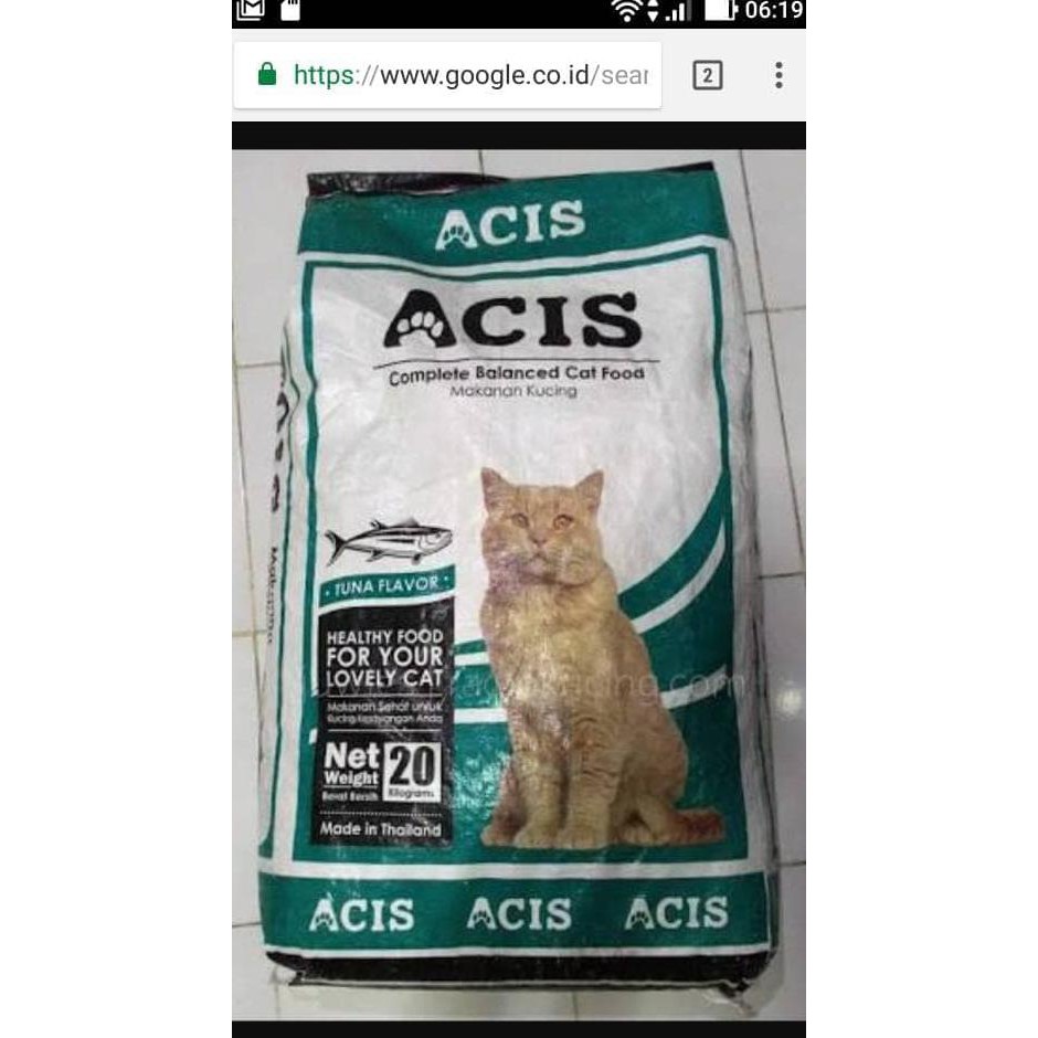 Cat food acis tuna 20kg