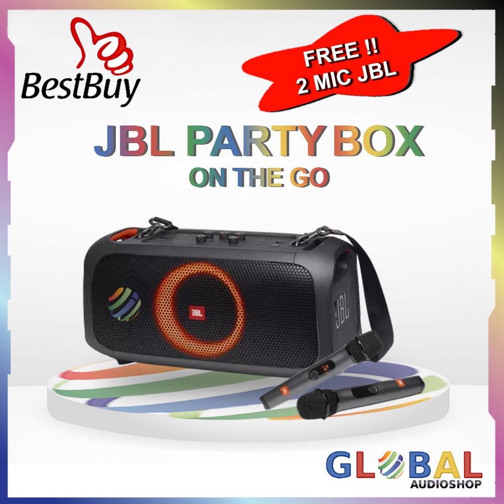 JBL PARTYBOX ON THE GO ORIGINAL WITH MIC WIRELESS PARTY BOX ONTHEGO PORTABLE