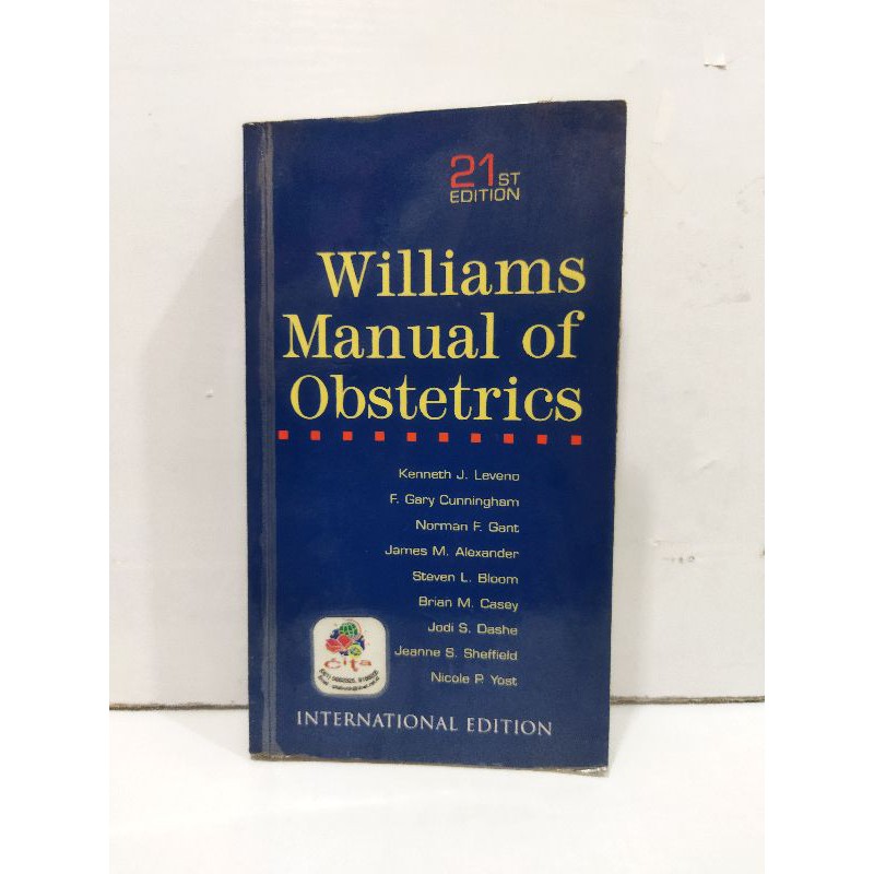 Jual Buku Williams Manual Of Obstetrics Original | Shopee Indonesia