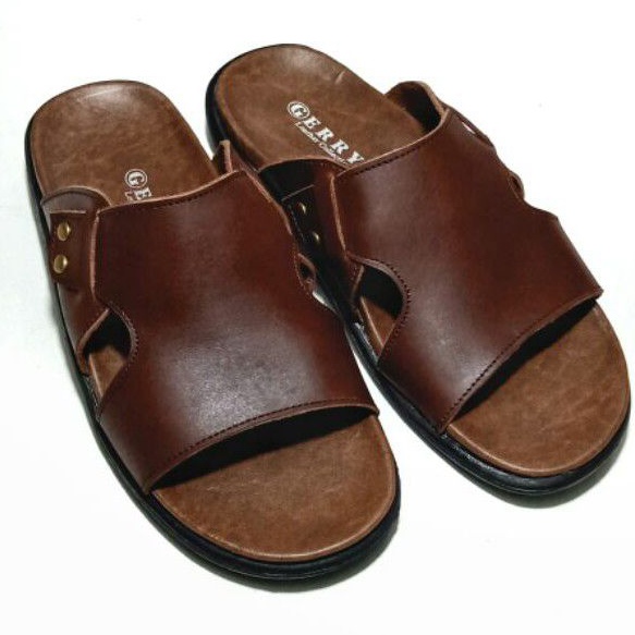 Kojo Garut- Sandal kulit,sandal kulit pria