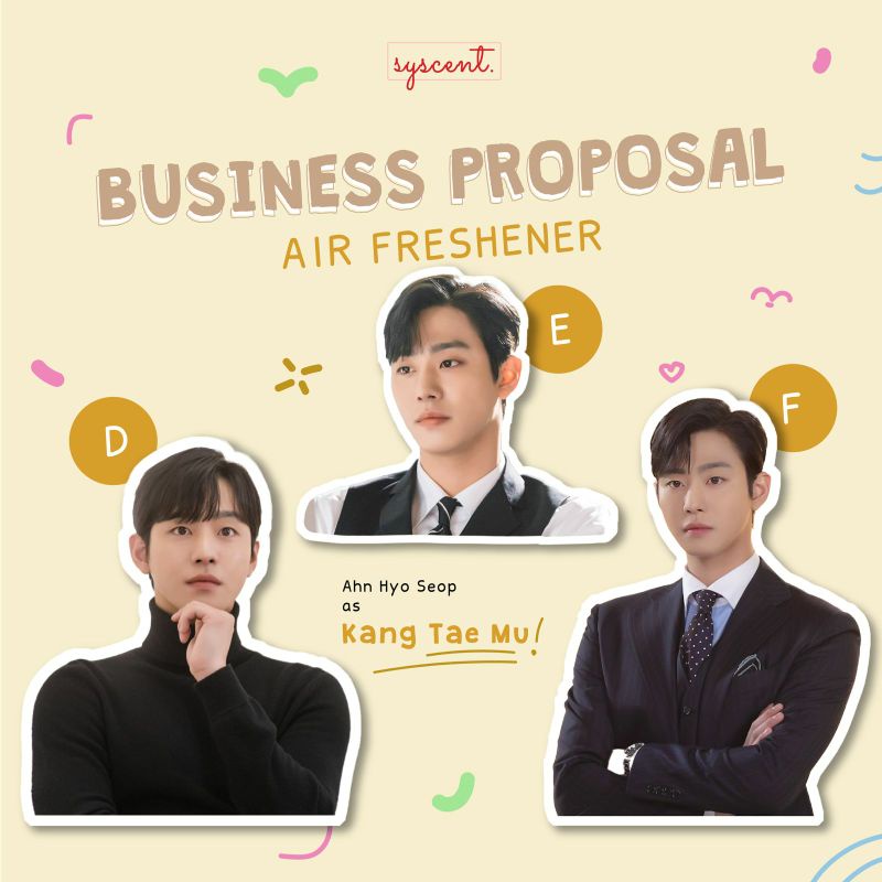 SYSCENT Air Freshener Oppa Kang Tae Mu / Ahn Hyo Seop / Business Proposal (Parfum Mobil / Pewangi Ruangan)