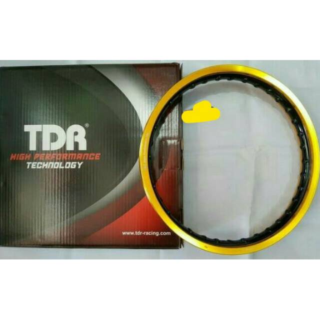 Velg TDR SET 140/160 X 14 WX Hitam Gold (140 160 Ring 14) Matic