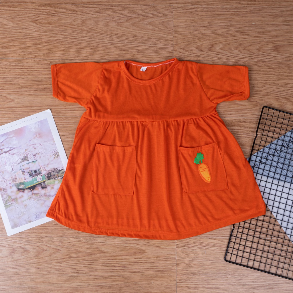 IL - LILO POCKET DRESS ANAK PEREMPUAN 1-5 TAHUN EARTH TONE EDITION