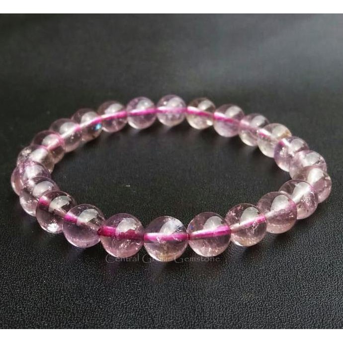 Gelang Batu Natural Amethyst Kecubung Kalimantan Original