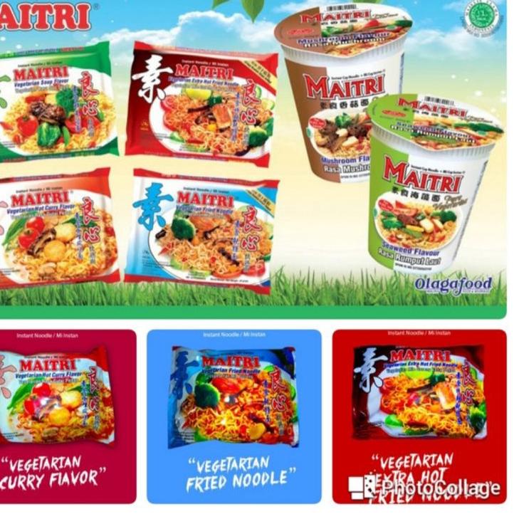 

7I8 MAITRI MIE VEGETARIAN 1 PAK ISI 5 BGKS✵ (Stock Banyak)Ready stock ➟