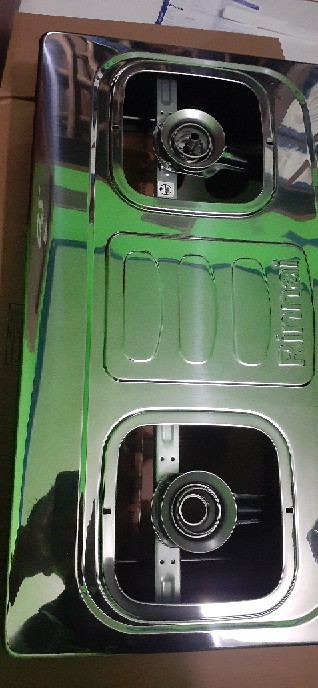 Kompor Rinnai Ri 712 A Stainless 2 Tungku Api Lilin Burner Kuningan Body Besar Grande Series Ri-712a