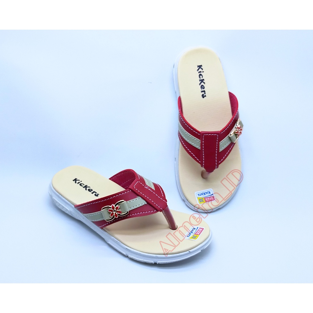 Sandal Jepit Anak Perempuan Casual Kickers Terbaru | Sandal Anak Branded | Sandal Anak Cantik