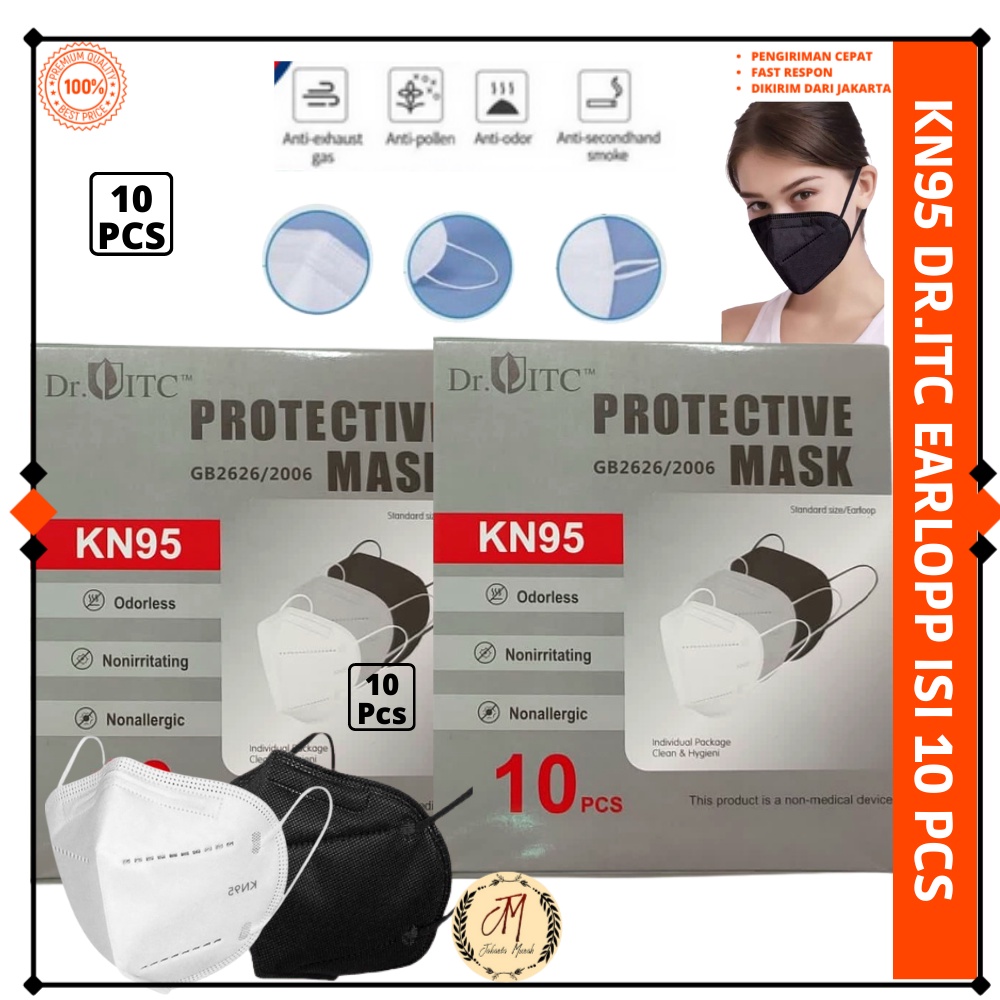 Masker KN95 DR.ITC Earloop isi 10 Pcs per Box