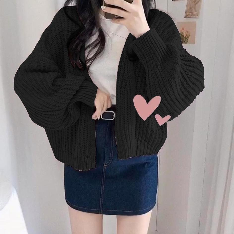 Hot Sale TFS - Cardigan Outer Rajut Hazel Oversize Bigsize OOTD Jumbo Premium / Sweater Rajut / Gard