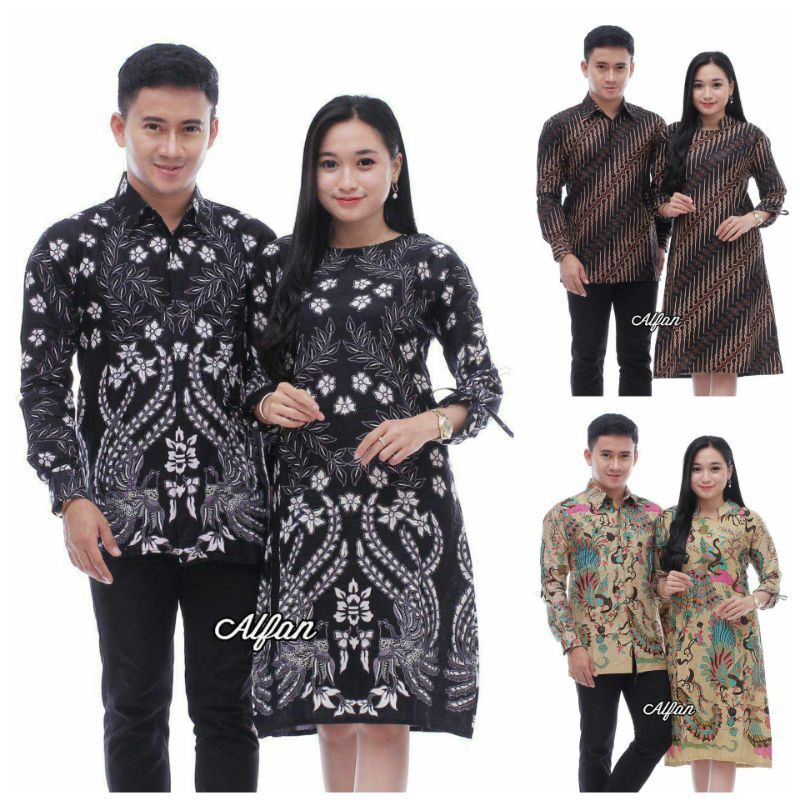 Baju Couple Batik Muslim Keluarga Terbaru