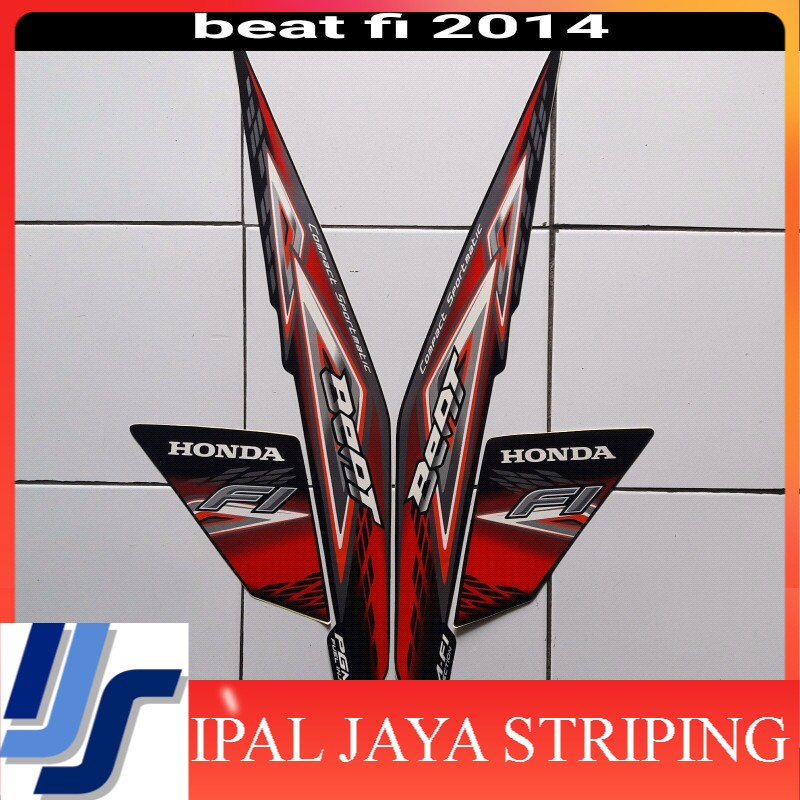 striping lis stiker motor motor beat fi 2014 hitam