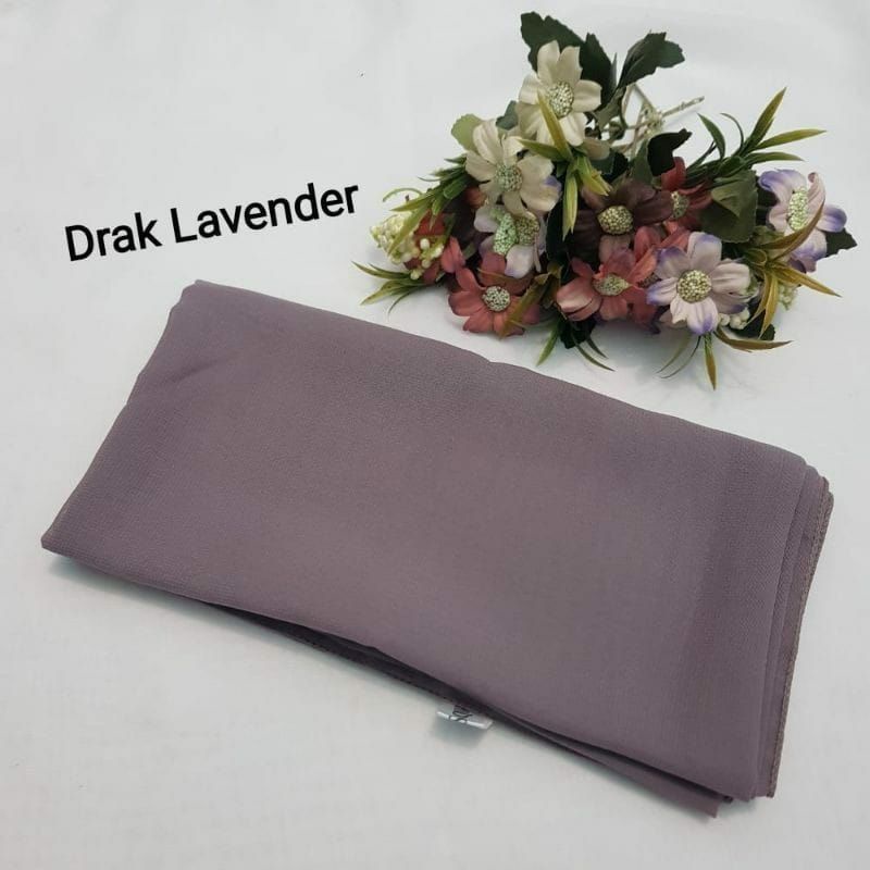 hijab BELLA SQUARE Pollycotton premium-Dark Levender