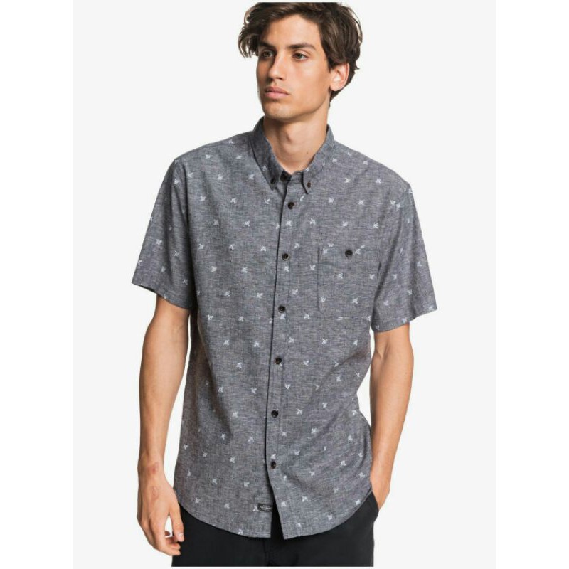 Size XL - Kemeja Quiksilver Original / Kemeja Pria / Kemeja Cowok / Kemeja Santai / Kemeja Pantai