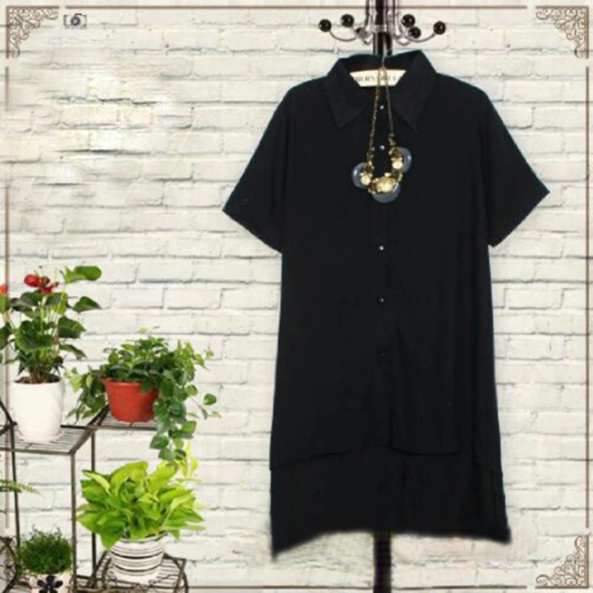 [Blouse Mira SW] blouse wanita rayon bangkok hitam