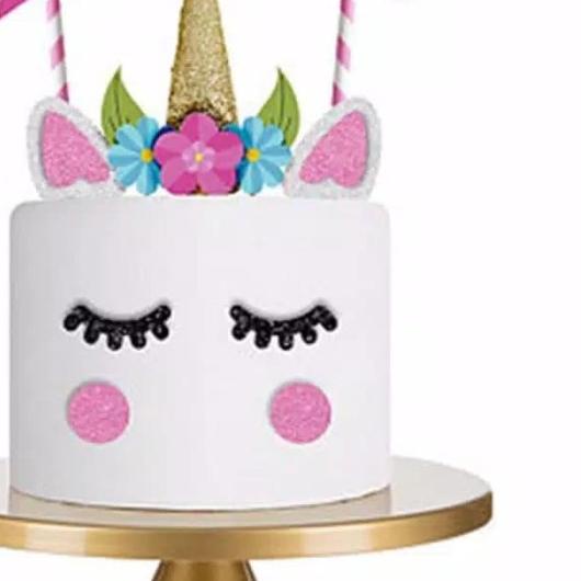 Hiasan Kue Ulang Tahun Unicorn / Topper Cake Kue Ulang tahun unicorn