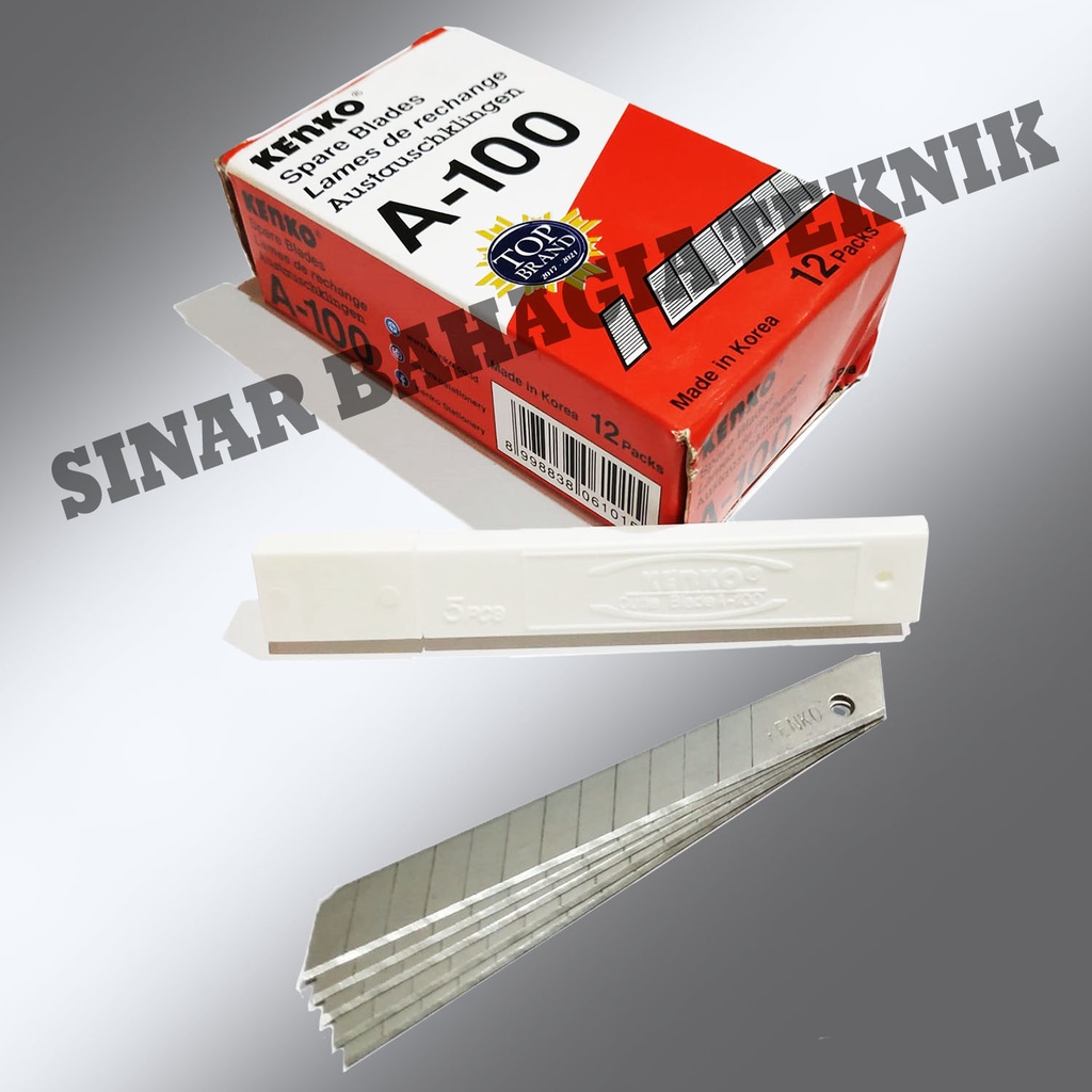 

ISI CUTTER KECIL KENKO A100 - ISI PISAU CUTER A 100 - TAJAM DAN AWET - ALAT POTONG - ISI KATER - KUTER