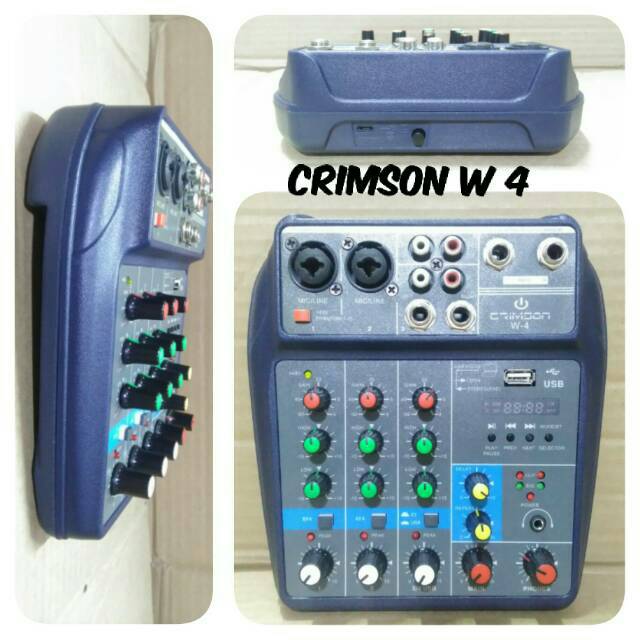MIXER AUDIO 4 CHANNEL CRIMSON W 4 MIXING CONSOLE