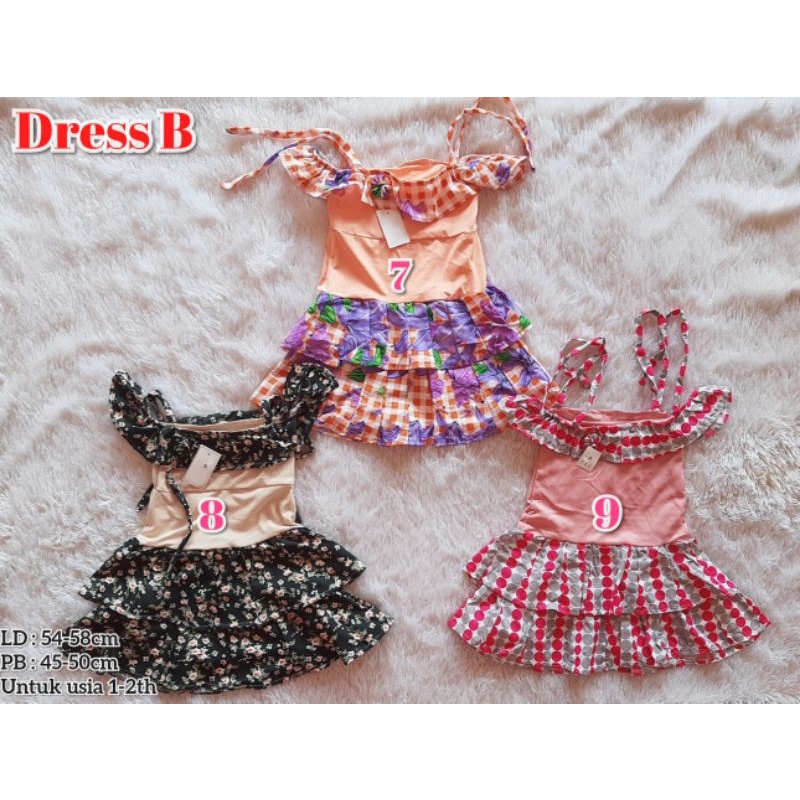 (PROMO COD)  Dress Anak Baju Anak Perempuan Murah