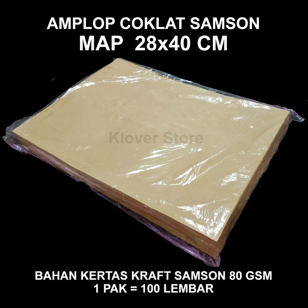 Jual Amplop Coklat E Map Samson Kraft 28x40 Cm 80gsm Vintage Utk ...