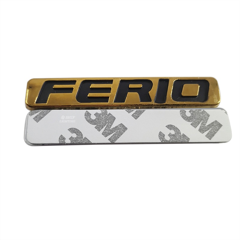 1pc Stiker Emblem Logo CIVIC Ferio Bahan ABS Warna Emas Untuk Bagasi Belakang Mobil HONDA Ferio