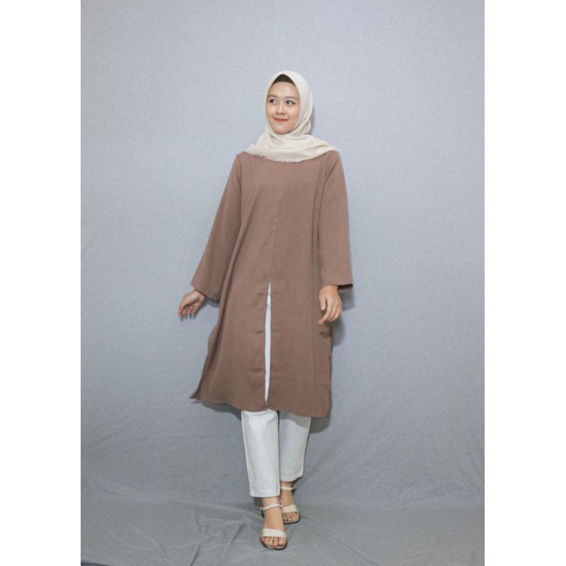 SLIT TUNIC/ TUNIK PANJANG/ TUNIK SIMPLE/ TUNIK POLOS