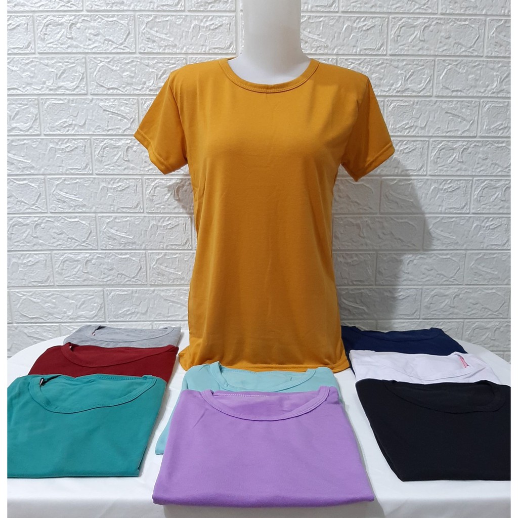 ONECK Lengan Pendek Kaos Oblong Polos/ Atasan Pakaian Wanita murah