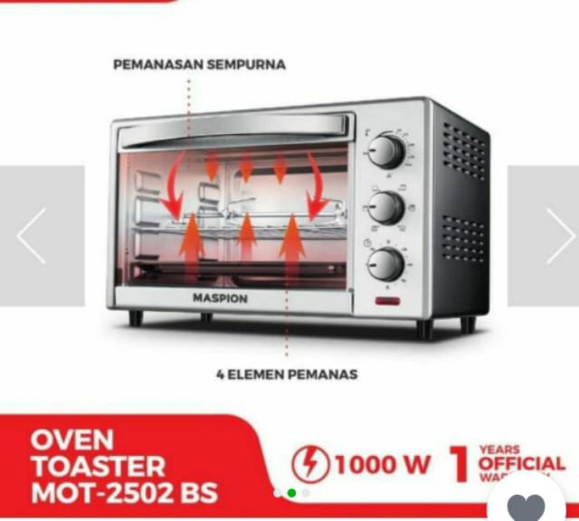 Maspion MOT 2502BS - Oven Toaster  25 Liter