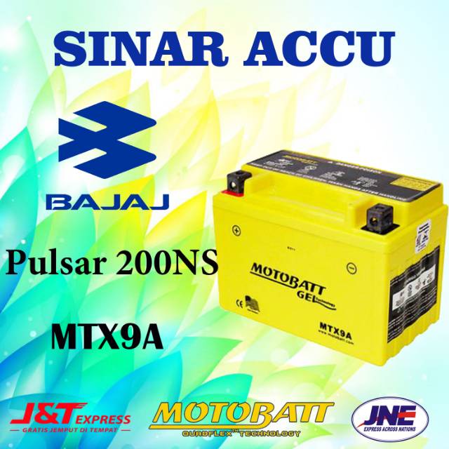 AKI MOTOR BAJAJ PULSAR 200NS MOTOBATT AKI KERING