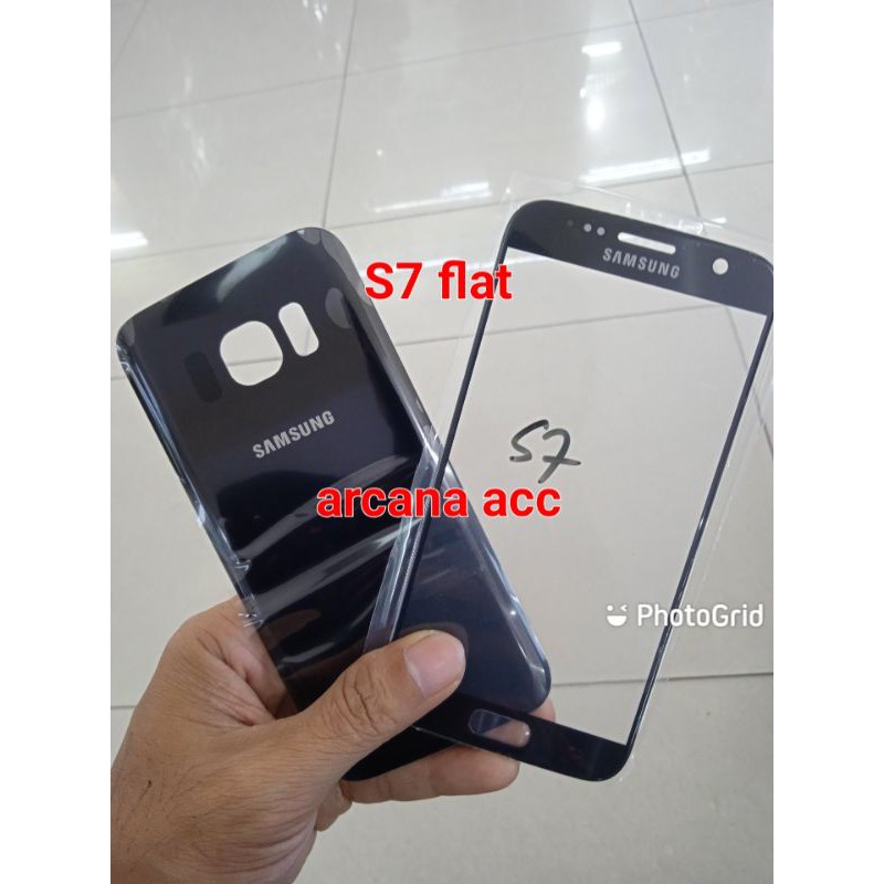 backdoor back cover tutup belakang kaca lcd Samsung S7 flat G930 original