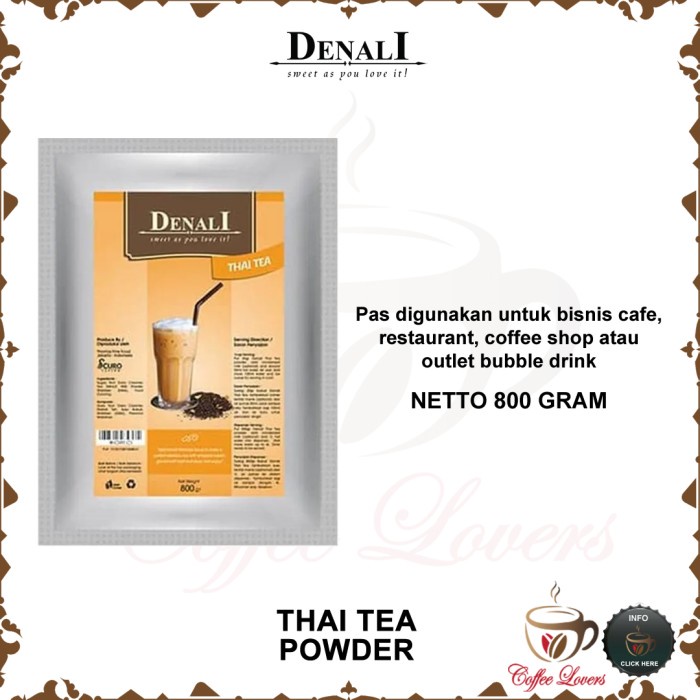 

DENALI THAI TEA FLAVORED TEA POWDER MINUMAN BUBUK RASA THAI TEA TERBARU