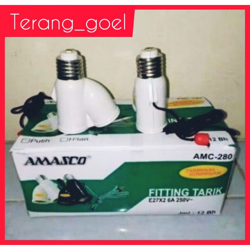 AMASCO / LUXCO FITTING TARIK HITAM &amp; PUTIH