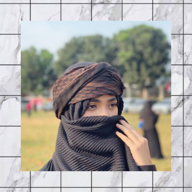 Pashmina Waffle Pleated Shawl PREMIUM HQ