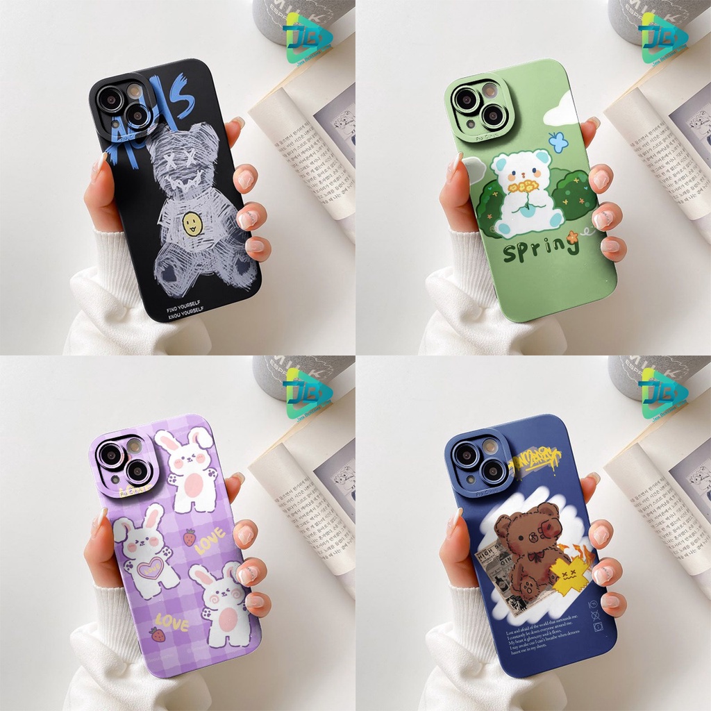 SOFTCASE PROCAMERA CUSTOM BEAR OPPO VIVO SAMSUNG REALME XIAOMI IPHONE INFINIX FOR ALL TYPE JB5730