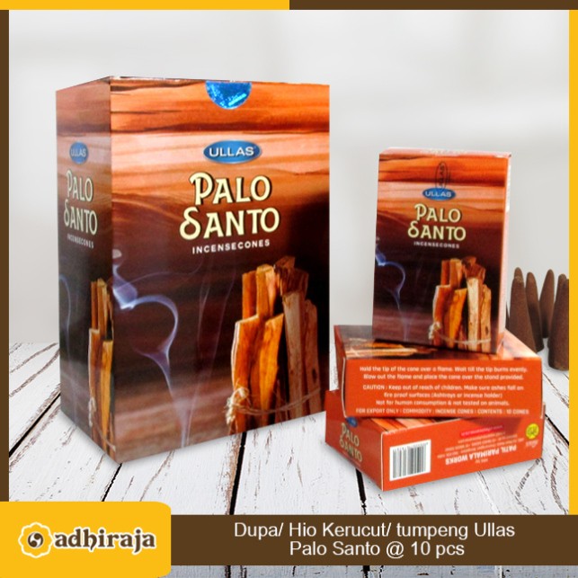 Dupa Hio Wangi Ullas Kerucut Cone Palo Santo Perlusin