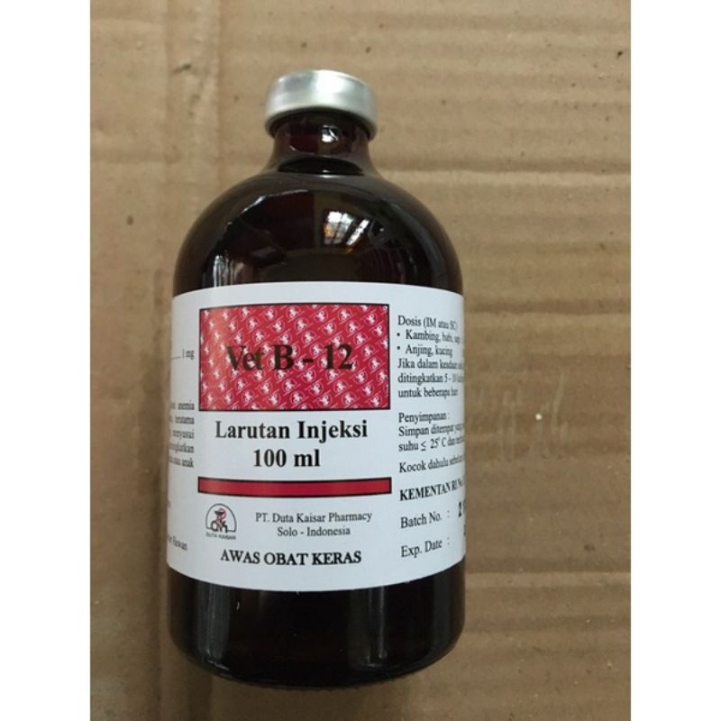 Vitamin b12 100 ml vit b12 untuk hewan produk duta kaisar