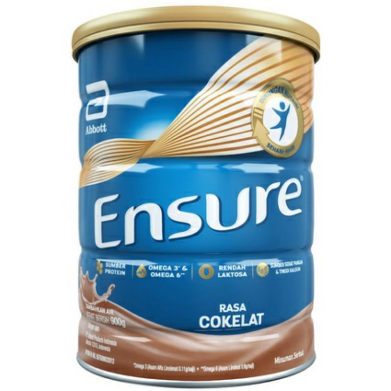 

ENSURE SUSU NUTRISI RENDAH LACTOSA RASA VANILLA DAN COKELAT KEMASAN 400 GRM / 900 GRM