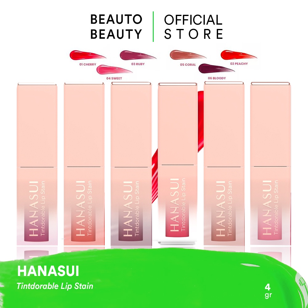 HANASUI Tintdorable Lip Stain / Indonesia Tint Mattedorable Boba Gentle Cleanser Power Essence Toner
