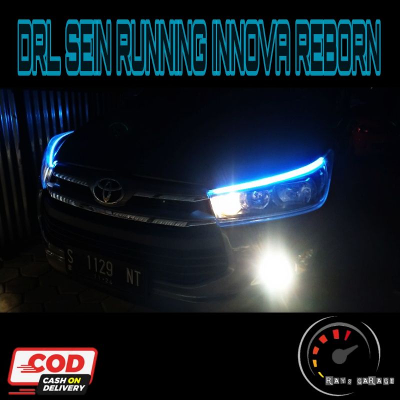 lampu DRL sein running innova reborn super terang lampu alis lampu innova reborn