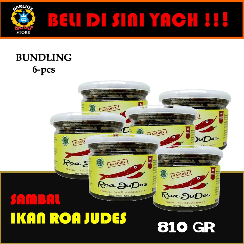 

Sambal Ikan Roa Judes Paket 6pcs