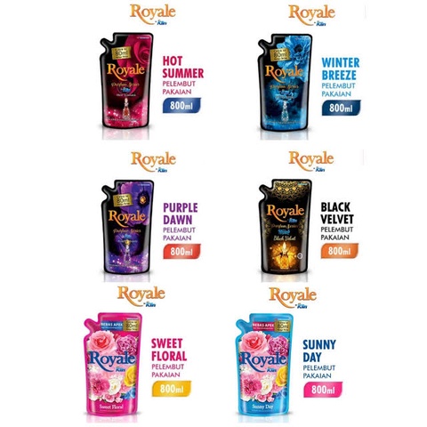 Royale Perfume Series by SoKlin Softener Royale Pewangi Pakaian Dan Pelembut Pakaian