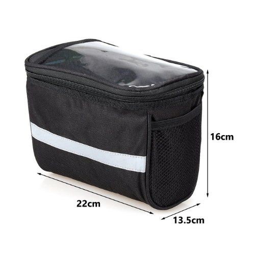 Tas Sepeda Anti Air Bicycle Bag Phone Holder Hitam 115101