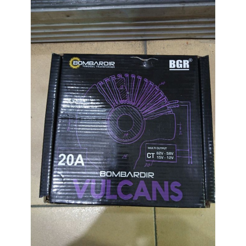 Trafo Toroid 20A CT 62V Bombardir Vulcans