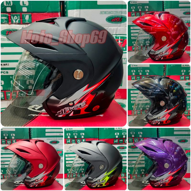 HELM TGP JP5 Ukuran XL fit XXL-Helm SNI-Helm Murah Dewasa -Helm Cewek -Cowok-Helm Besar
