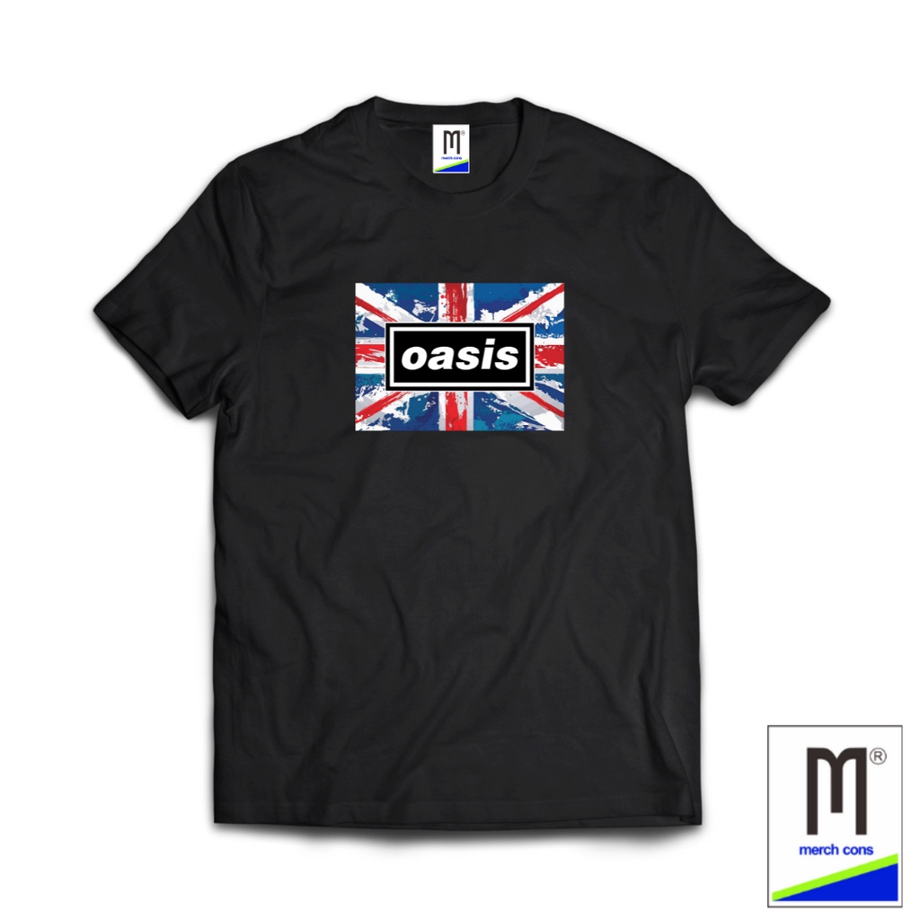 TSHIRT MARCHANDISE BAND OASIS HITAM