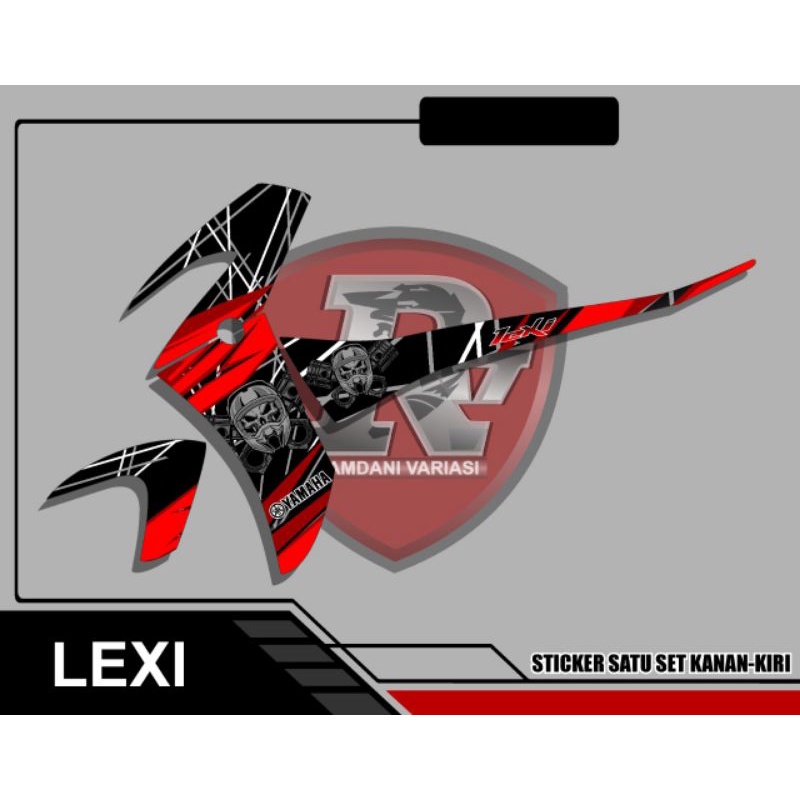 Stripping Variasi Yamaha Lexi/sticker variasi Lexi terbaru