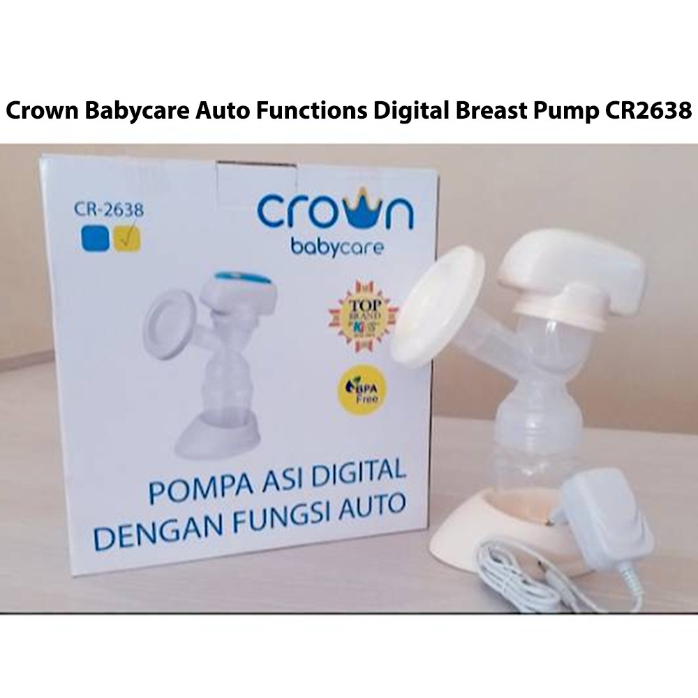 Breast Pump Crown Babycare Auto Functions Digital CR2638 Alat Pompa ASI Digital dengan Fungsi Auto